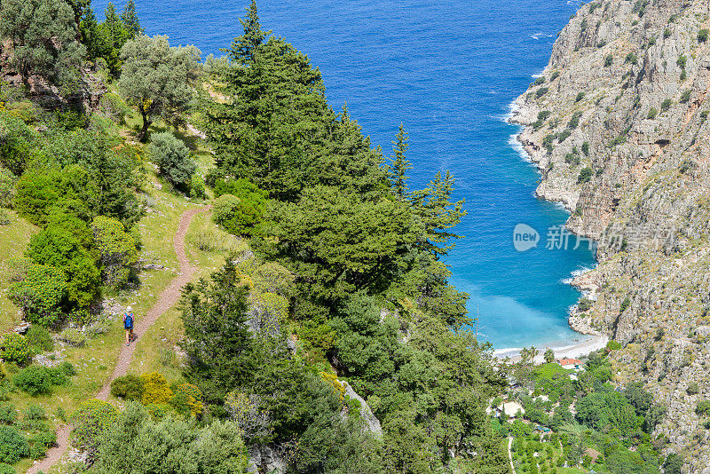 蝴蝶谷。蝴蝶谷来自Oludeniz, Fethiye，土耳其。